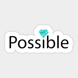 Possible creative typography design Sticker